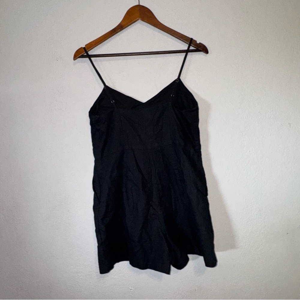 Women's Gap Chic Black Plain Solid Romper - image 7